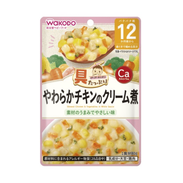 WAKODO Packed with Ingredients Baby Food Creamy Chicken 1 Year+ 80g