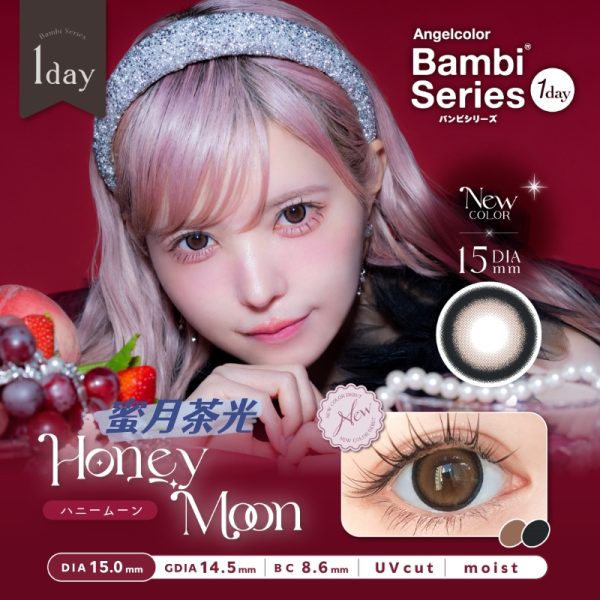 Angelcolor Bambi 1Day Honey Moon DIA|15.mm 10pcs Colored Contact Lenses