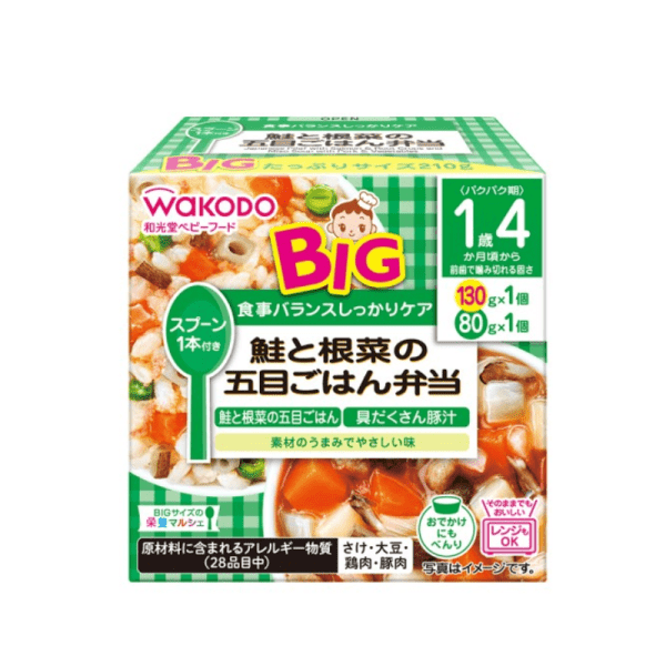 WAKODO Large Size Baby Tofu Hamburger Bento Baby Food 1 Year 4 Months+ 210g