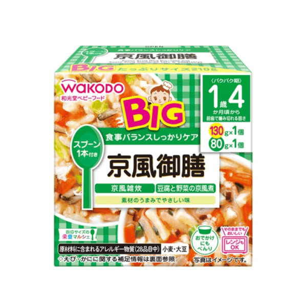 WAKODO Large Size Baby Japanese Style Lunch Bento Baby Food 1 Year 4 Months+ 210g