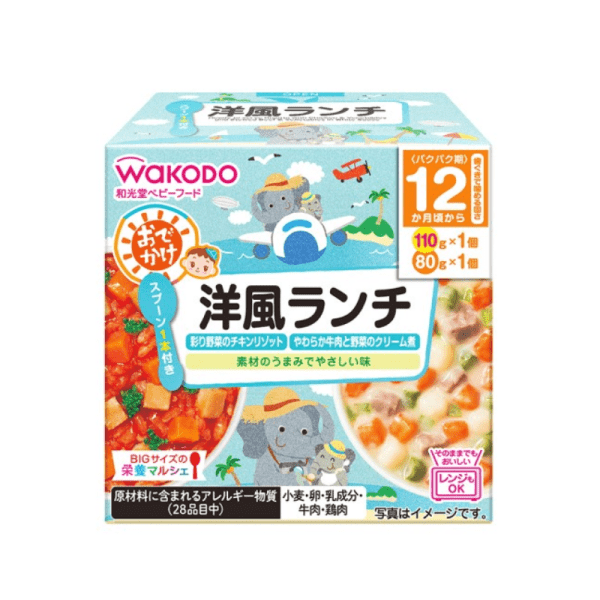 WAKODO Large Size Baby Root Vegetable Kinpira Bento Baby Food 1 Year+ 190g