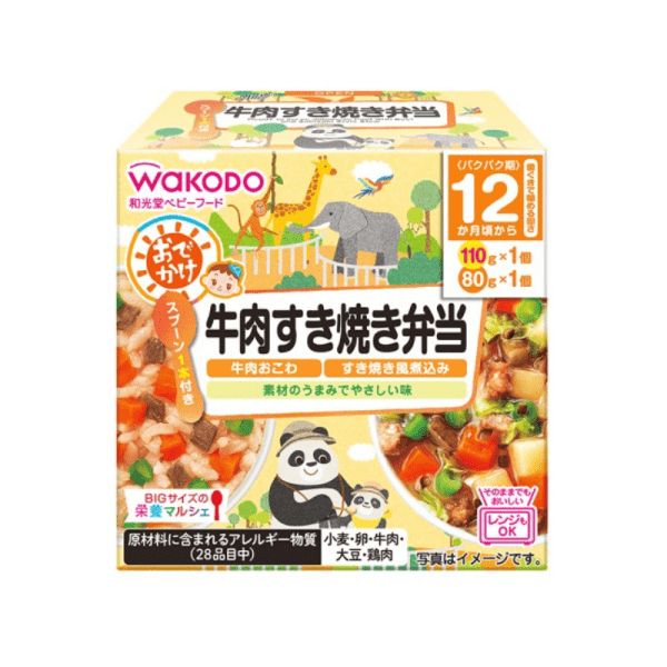 WAKODO Large Size Baby Beef Sukiyaki Bento Baby Food 1 Year+ 190g