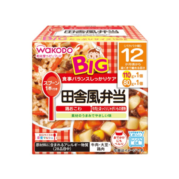 WAKODO Large Size Baby Home Style Bento Baby Food 1 Year+ 190g