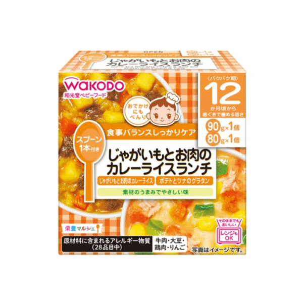 WAKODO Baby Potato Meat Curry Rice Lunch Baby Food 1 Year+ 170g