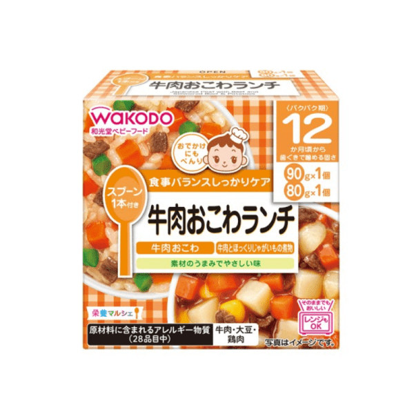 WAKODO Baby Beef Sticky Rice Lunch Baby Food 1 Year+ 170g
