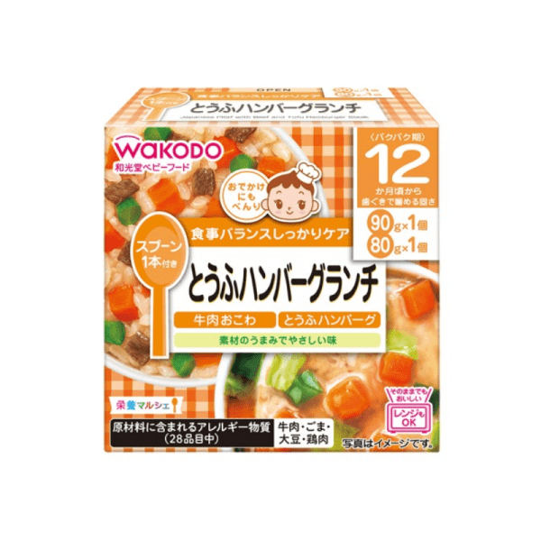 WAKODO Baby Tofu Hamburger Lunch Baby Food 1 Year+ 170g