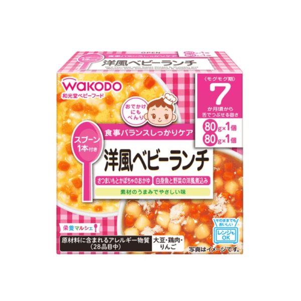 WAKODO Baby Western Style Lunch Baby Food 7 Months+ 160g