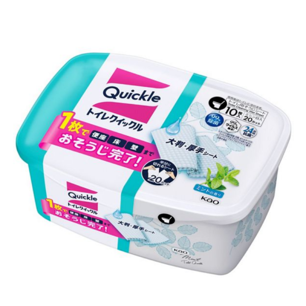 KAO Toilet Use Mint Scent Antibacterial Wet Wipes 10 sheets 220g