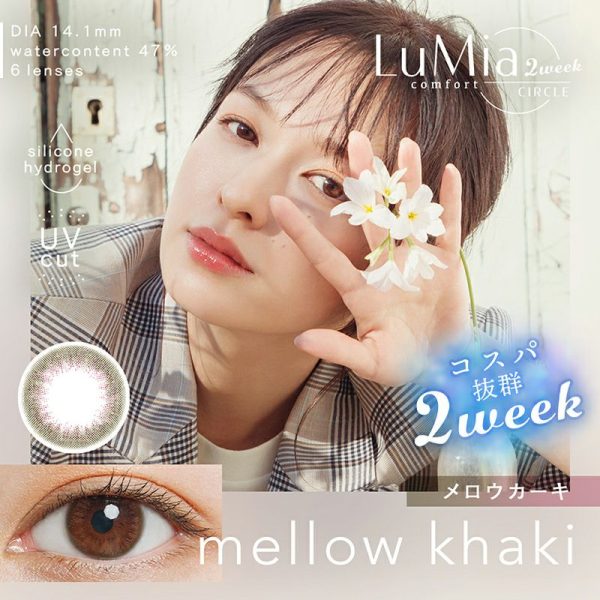LuMia Comfort 2-week Mellow Khaki DIA|14.1mm 6pcs Color Contact Lenses