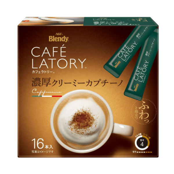 AGF Blendy Instant Coffee Bar Full-bodied Cream Cavuccino 16 Pack