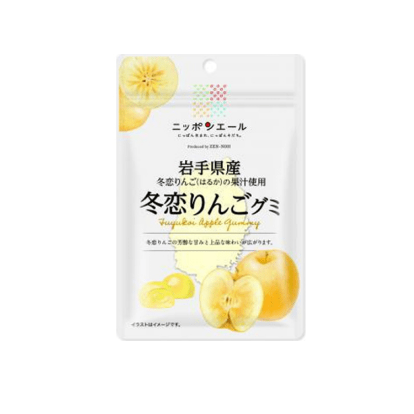 Local Gummy Nippon Ale Iwate Prefecture Winter Love Apple Gummy Local Sweets Gourmet Souvenir Fruit Gummy National Farm Food 40g