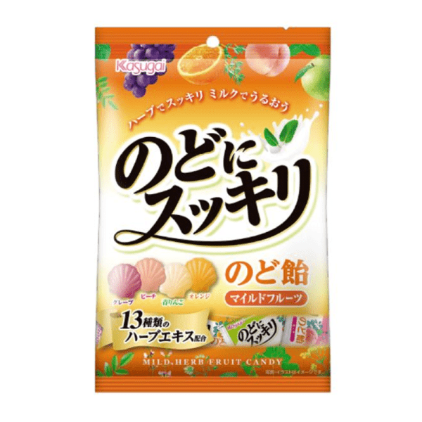Kasugai Confectionery, Assorted Fruit Throat Lozenges, 118g