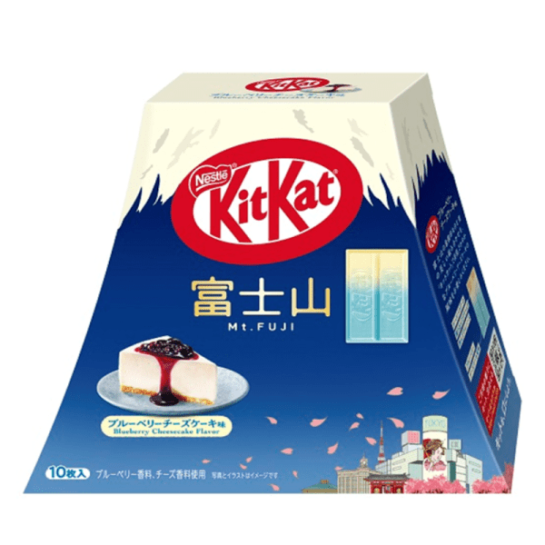 KitKat Blueberry Cheese Cake Flavor Mount Fuji Pack 10 pats New