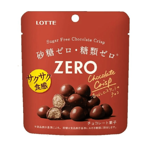 LOTTE Zero Sugar Chocolate Crispy Balls 28 g