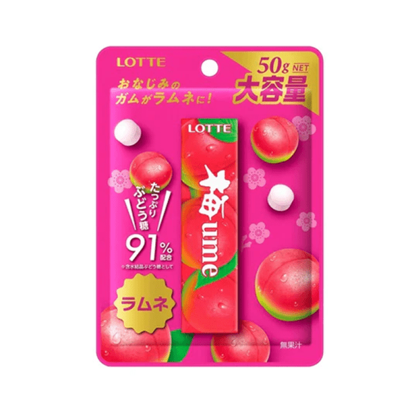 LOTTE Ume-Flavored Ramune Candy 50 g