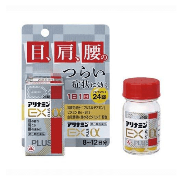 Alinamin EX Plus α Fatigue Relief Vitamin B Complex Tablets 24 Tablets