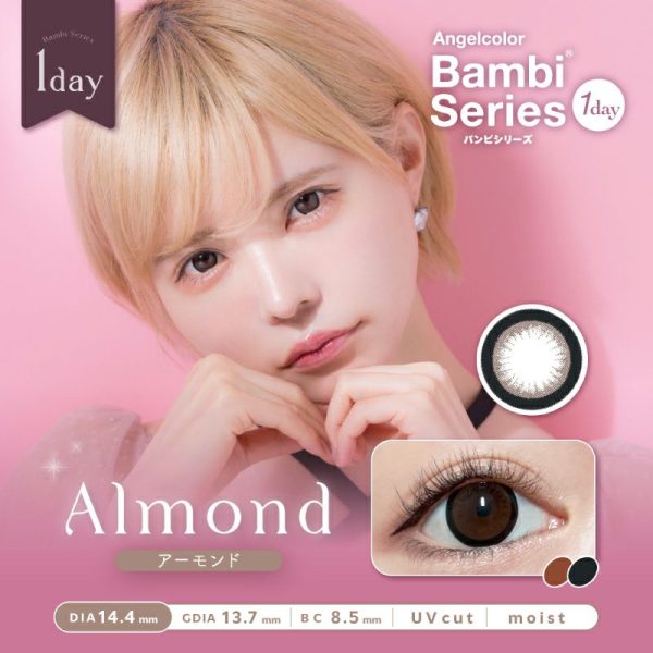 Angelcolor Bambi 1Day Almond DIA|14.4mm 10pcs Colore Contact Lenses