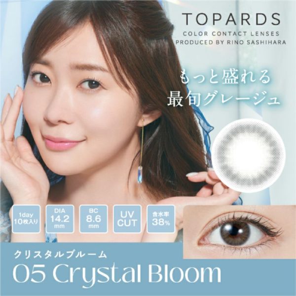 TOPARDS 1Day Crystal Bloom DIA|14.2mm 10pcs Color Contact Lenses