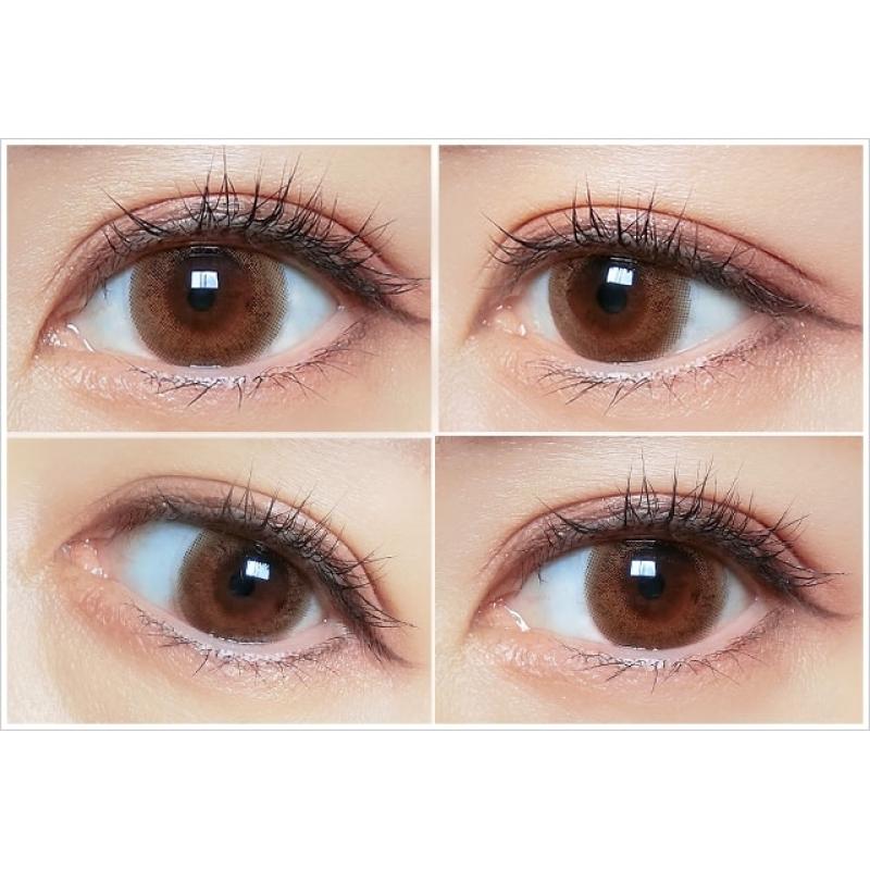 Chu's me 1Day Chiffon Brown DIA|14.2mm 10pcs Color Contact Lenses - Image 3