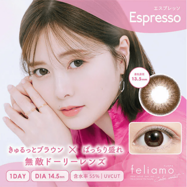 feliamo 1Day Espresso DIA|14.5mm 10pcs Color Contact Lenses