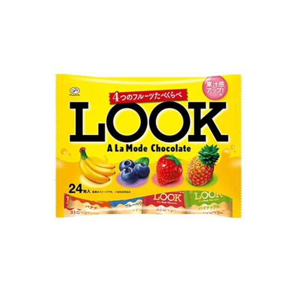 FUJIYA Look Chocolate Assortment Four Fruit Flavors 24 Pieces