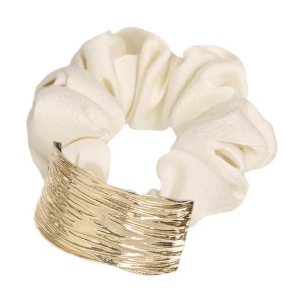 LUPIS Metal Plate Headband, Ivory White, v2004