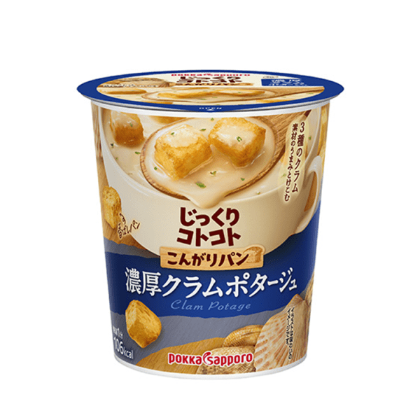 POKKA SAPPORO Gulu Gulu Rich Clam Soup with Croutons 25.3g