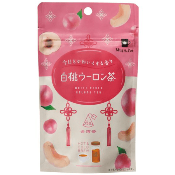 Mug & Pot White Peach Oolong Tea 2gx6 Pack