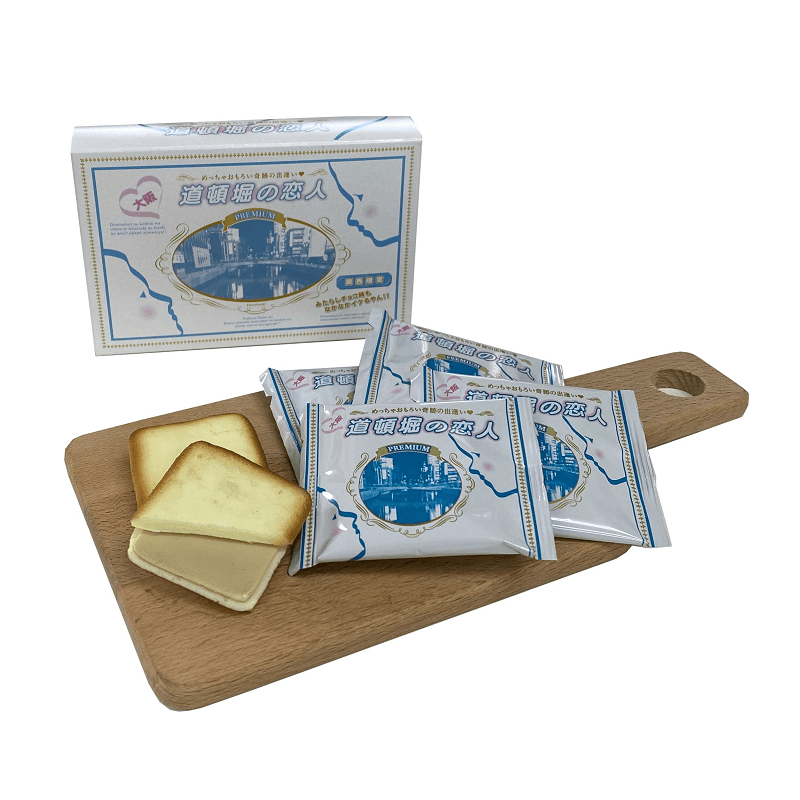 YABUYA Osaka Dotonbori Lovers Chocolate Cream Sandwich Cookies 6 pcs 66g
