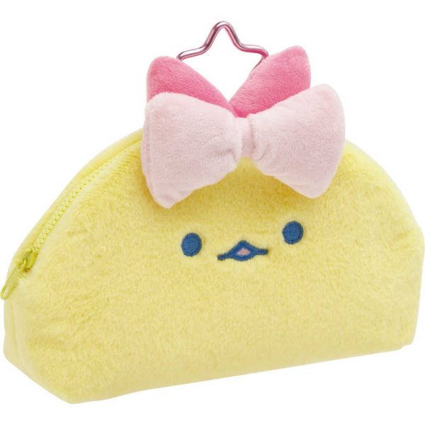 SAN-X Sumikko Gurashi Dream Tail Series Plush Pencil Case with Window – Shrimp Tail Design