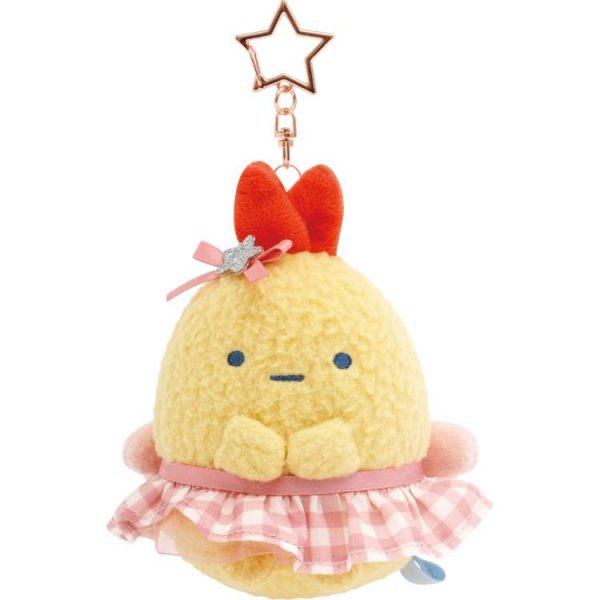 SAN-X Sumikko Gurashi Dream Tail Series Star Button Plush Keychain Fried Shrimp