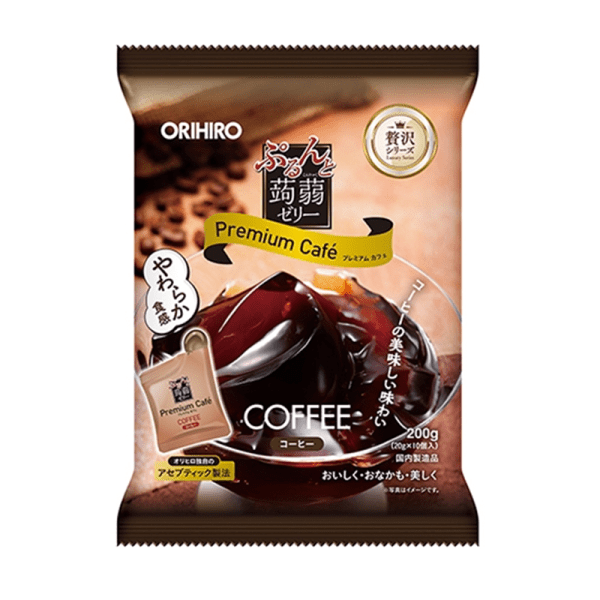ORIHIRO Happy Konjac Jelly Premium Coffee 20g x 10 Pack
