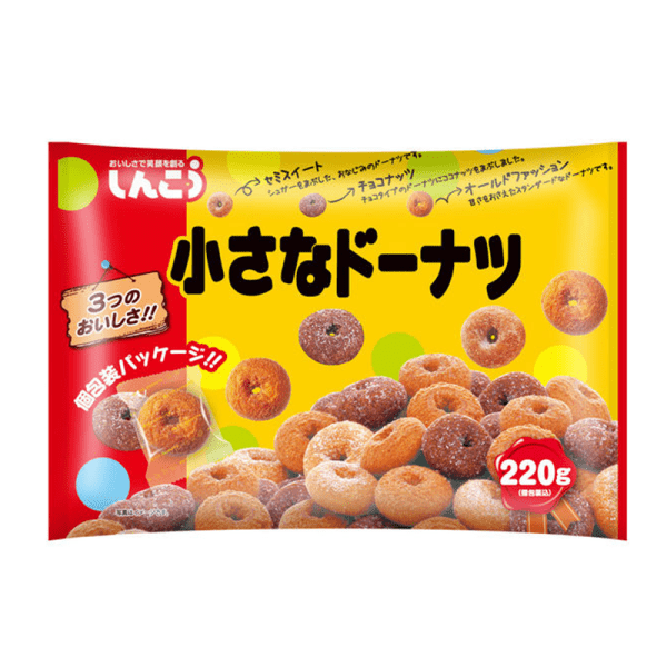 Shinko small donut family pack 1 set (3 bags) 220g
