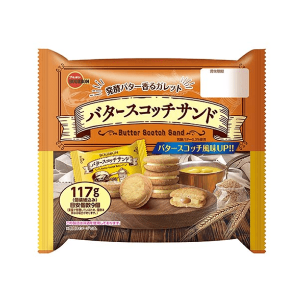 Bourbon Butter Cream Sandwich Cookies 117g