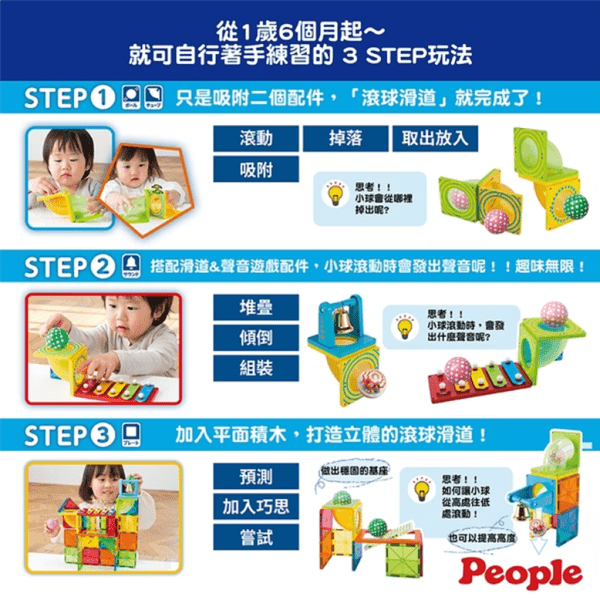 People children’s educational toys PGS-138 magnetic film educational track fairway toys (with sound)