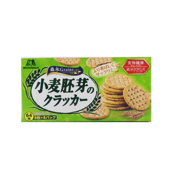 Morinaga Confectionery Wheat Germ Soda Crackers, 64-piece pack