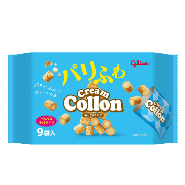Glico Glico Cream Collon Crispy Light Milk Flavor 9 Bags