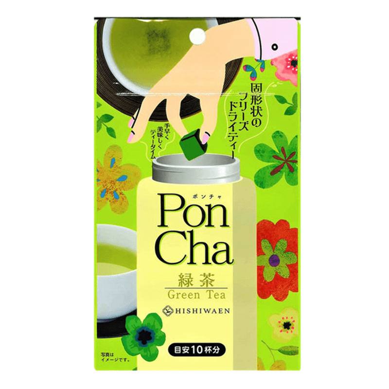 Hishiwaen Poncha Freeze-dried Instant Green Tea 10 capsules