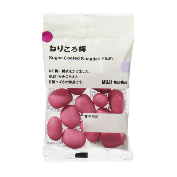 MUJI Ume Plum Gummy Candy Sweet & Sour Flavor 33 g