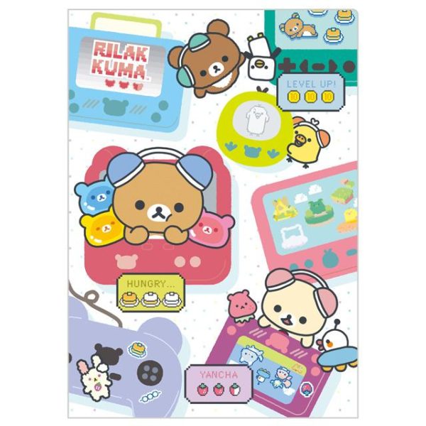 SAN-X Rilakkuma Game World Series Folder – Bear Family