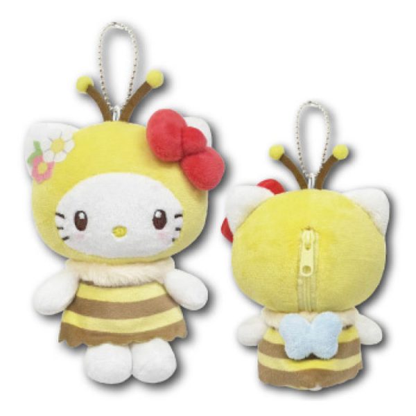 SANRIO Cute Bee Series Plush Bag Charms – Multiple Styles Available