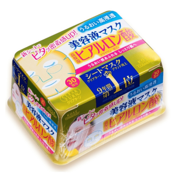 KOSE Clear Turn HA Essence Mask Hyaluronic Acid (30 pieces) Kose