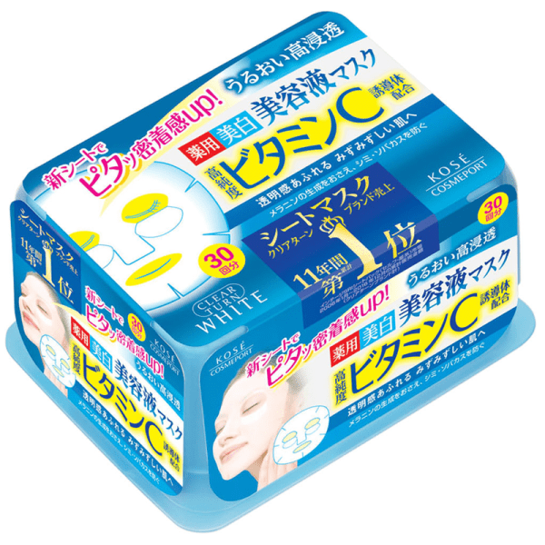 KOSE Clear Turn Essence Mask (Vitamin C) 30 doses