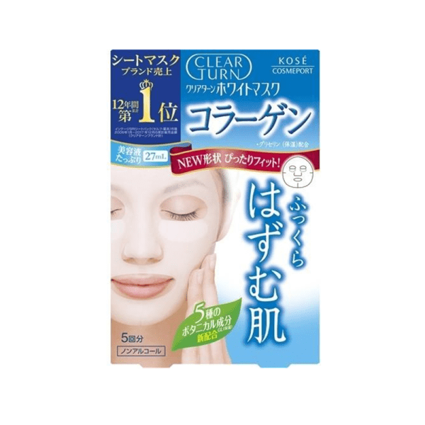 Kose Clear Turn White Mask Collagen 5 times