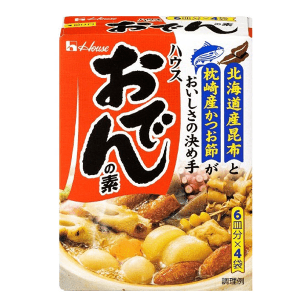 HOUSE Oden Seasoning Soup Base 4 Packs  77.2g