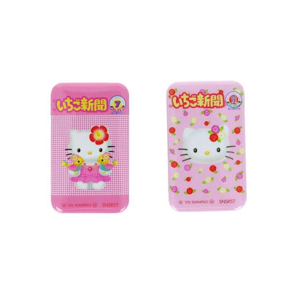 SANRIO Strawberry News 50th Anniversary Series Badge & Stand Blind Box – 8 Styles Random