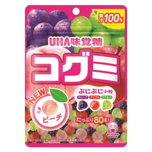 UHA Mikakuto Assorted Fruit Juice Gummies 80g