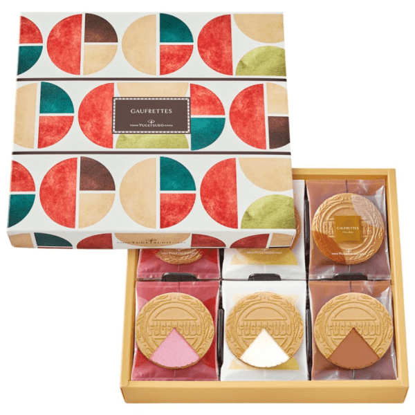 Tokyo Fugetsudo Gafrettes Vanilla, Chocolate ,Strawberry 24 pieces  400g
