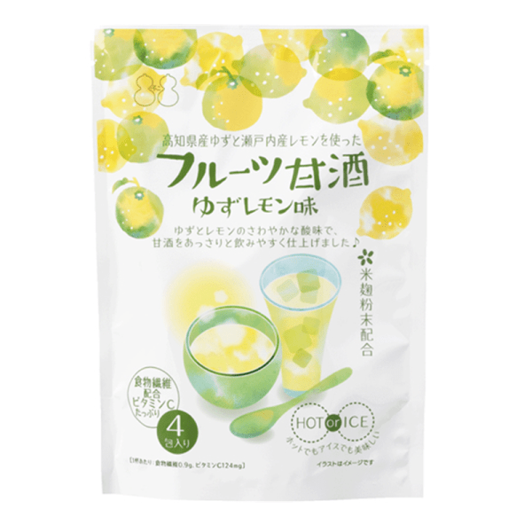 Fuji Foods Fruit Amazake Yuzu Lemon Flavor 15g x 4