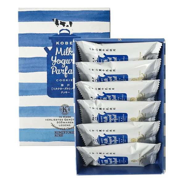 Jukakujūan Kobe Milk Yogurt Parfait Cookies 6 Pieces